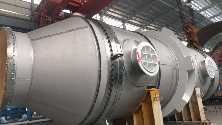 Rod-Baffled Falling Film Heat Exchanger for PO/SM