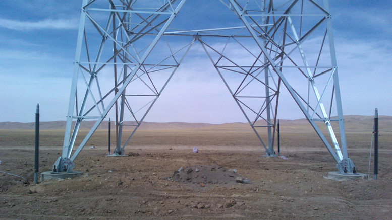 Yushu 330kV Transmission Line Tower Foundation Thermoprobes